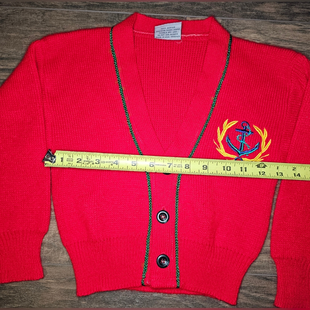1980's Vintage Sergio Valente Cardigan Sweater Size 4 - Picture 4 of 8